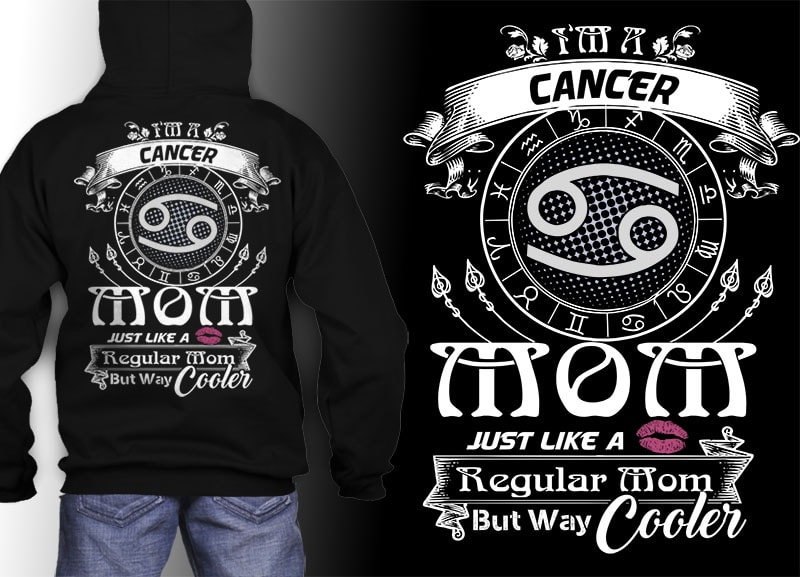 12 birthday zodiac mom bundle white tshirt design psd file editable text and layer zodiac#6 UPDATE