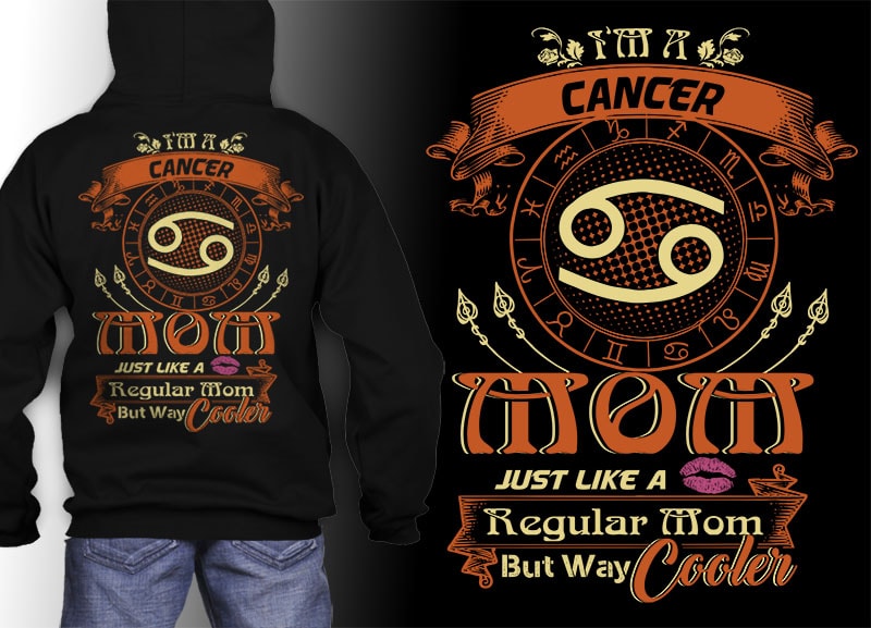 12 zodiac mom birthday bundle Many color tshirt design psd file editable text and layer zodiac#8 UPDATE