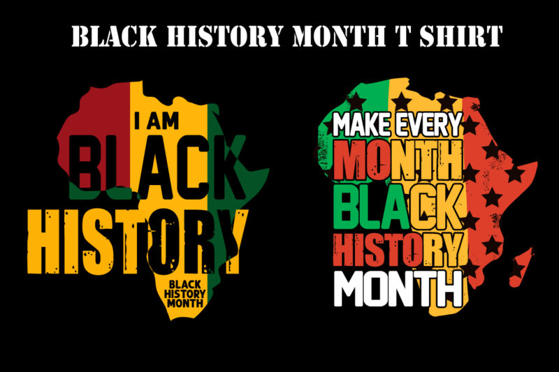 Black history month t shirt design bundle