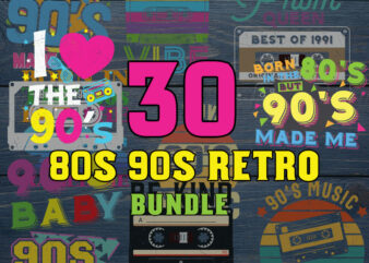 80s 90s Bundle SVG, Neon 80s 90s SVG Bundle, Roller Skates Clipart, 1980, Retro, Neon, 1991, Digital Graphics, 90s Party, Cassette Tape, I Love 80s, SVG