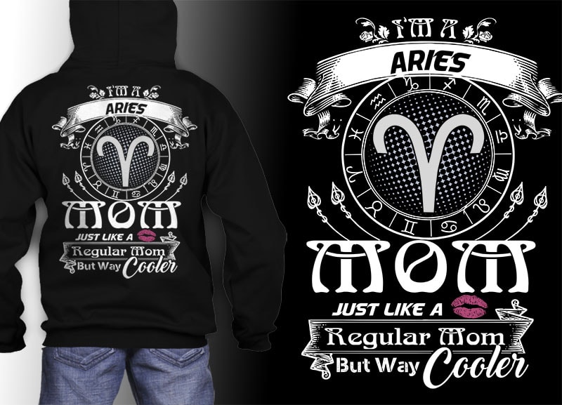 12 birthday zodiac mom bundle white tshirt design psd file editable text and layer zodiac#6 UPDATE