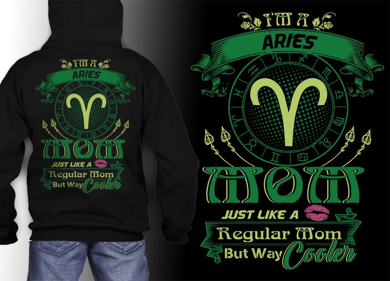 12 zodiac mom birthday bundle Many color tshirt design psd file editable text and layer zodiac#8 UPDATE