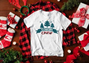 Christmas Gift, Cousin Crew Vector SVG Diy Crafts Svg Files For Cricut, Silhouette Sublimation Files