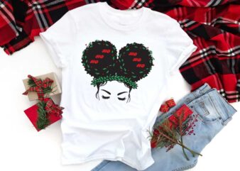 Black Girl Magic Gift, Christmas Funny Afro Girl Silhouette SVG Diy Crafts Svg Files For Cricut, Silhouette Sublimation Files t shirt template
