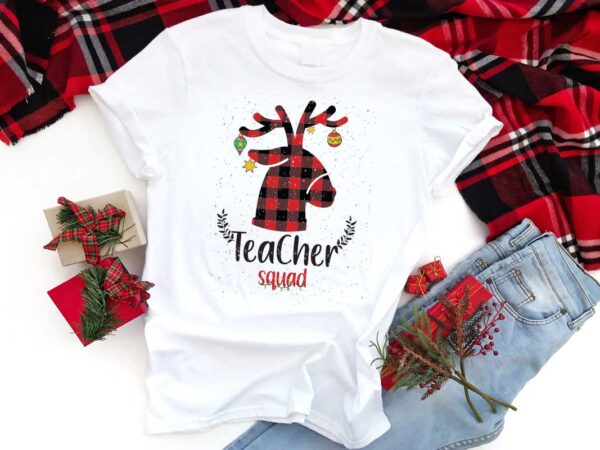 Christmas gift silhouette, teacher squad diy crafts svg files for cricut, silhouette sublimation files t shirt vector file
