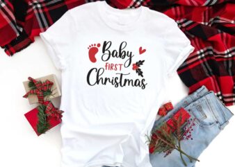 Baby First Christmas Gift Idea Diy Crafts Svg Files For Cricut, Silhouette Sublimation Files