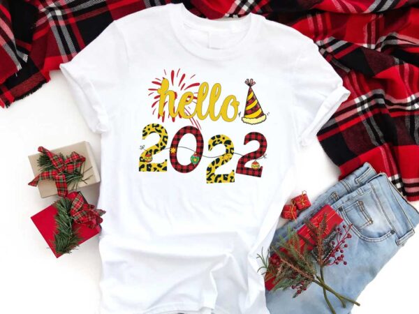 Hello 2022 gift diy crafts svg files for cricut, silhouette sublimation files graphic t shirt