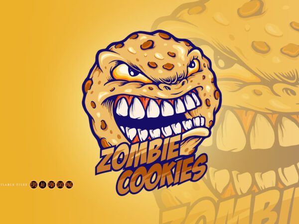 Cookies angry zombie biscuit mod t shirt vector file Cookies angry zombie biscuit mod t shirt vector file
