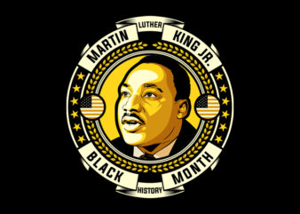 BLACK HISTORY MONTH MLK t shirt template