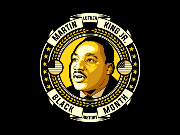 Black history month mlk t shirt template