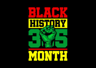 BLACK HISTORY MONTH t shirt template