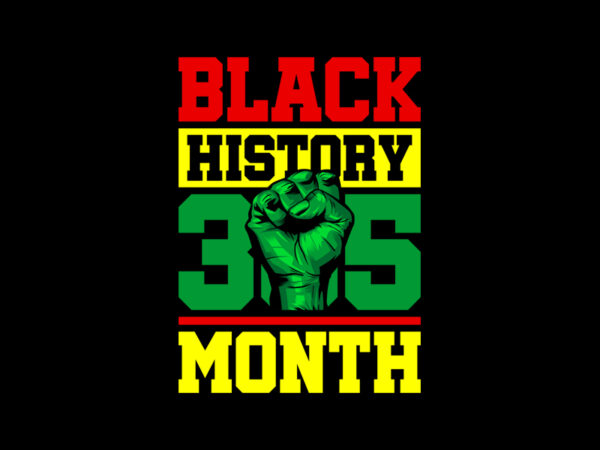 Black history month t shirt template