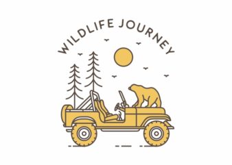 Wildlife Journey 1 t shirt design for sale