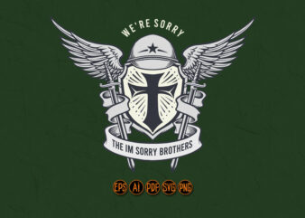 Military dead Hero Mascot Classic Emblem t shirt designs for sale