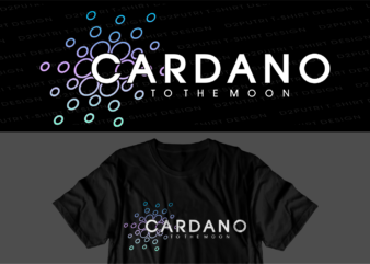 crypto cardano t shirt design svg graphic vector, ada cryptocurrency logo