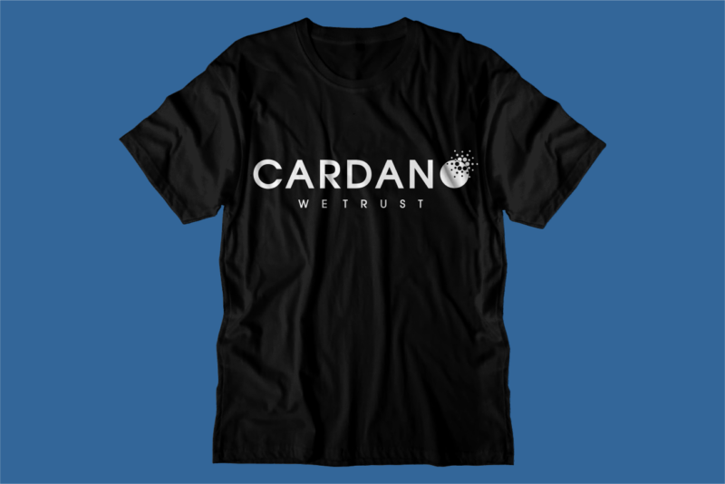 crypto cardano t shirt design svg graphic vector, ada cryptocurrency logo