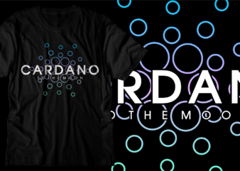 crypto cardano t shirt design svg graphic vector, ada cryptocurrency logo