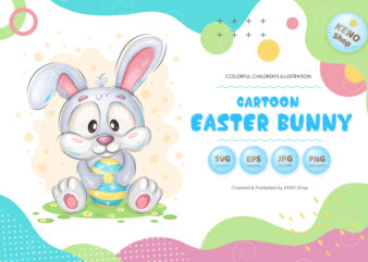 Cartoon Easter Bunny.