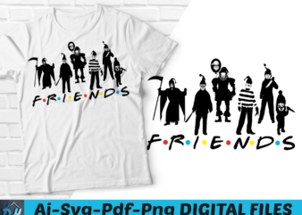 Christmas friends horror t-shirt, Christmas t-shirt SVG, Horror movies characters t-shirt, Horror characters t-shirt, Horror squad t-shirt, Friends Christmas t-shirt