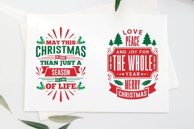 Christmas Message Sublimation Bundle, Christmas greeting, X mas quotes bundle