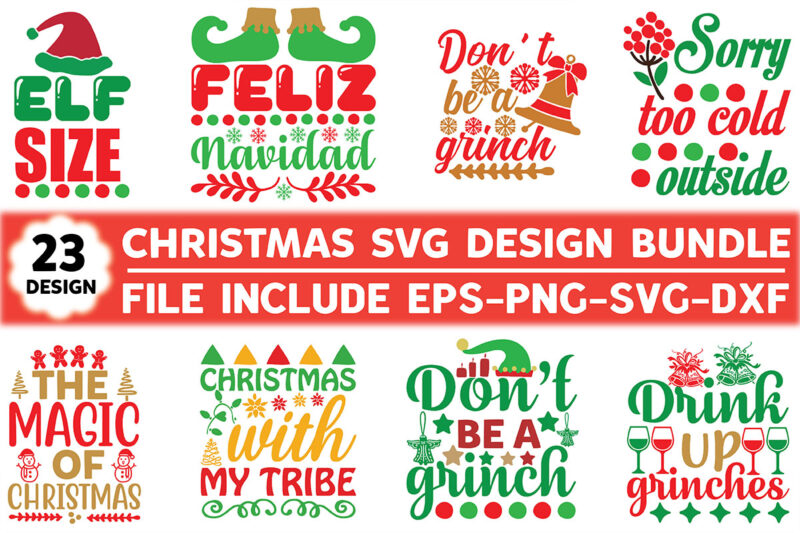 Christmas SVG design bundle