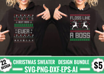 Christmas Sweater Design Bundle