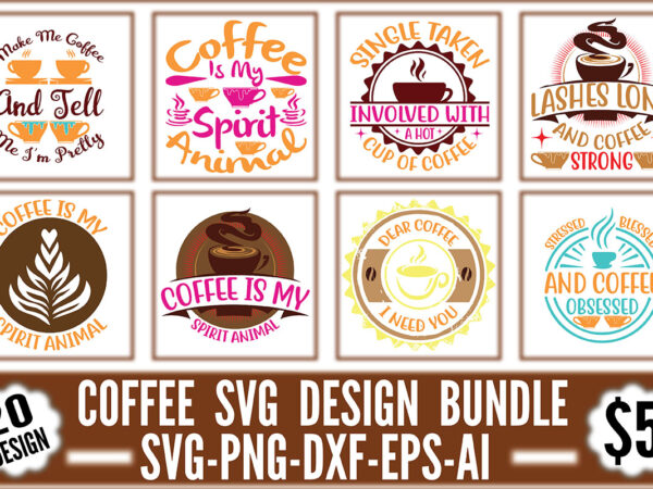 Coffee svg design bundle