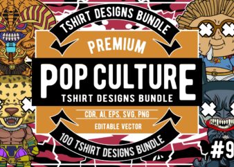 100 Pop Culture Designs Bundle #9