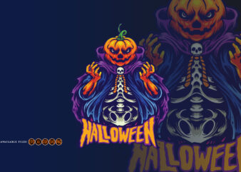 Halloween scary pumkin head graphic t shirt