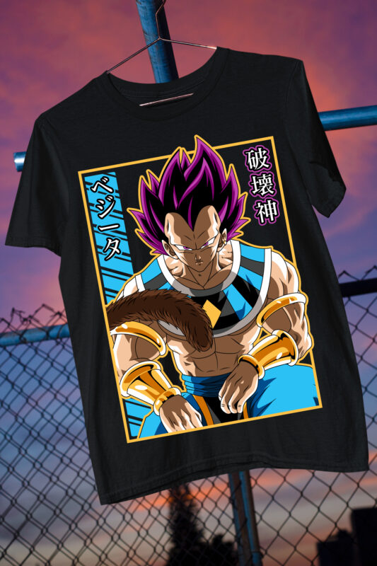 Z fighters Goku Vegeta anime fan art parody best seller