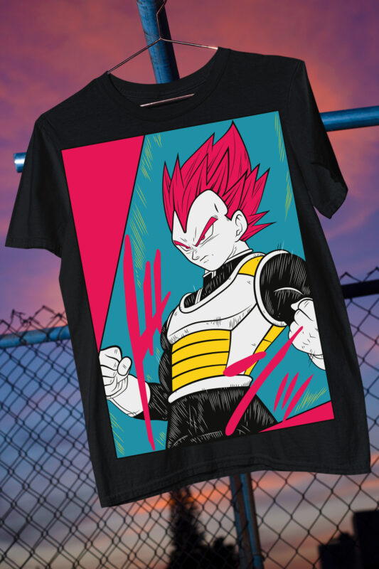 Z fighters Goku Vegeta anime fan art parody best seller