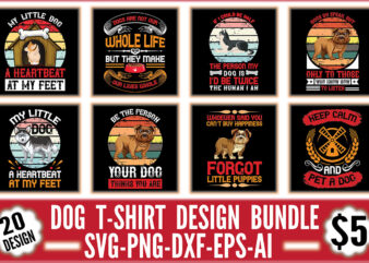 Dog T-shirt Design Bundle