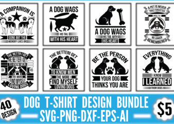 Dog T-shirt Design Bundle