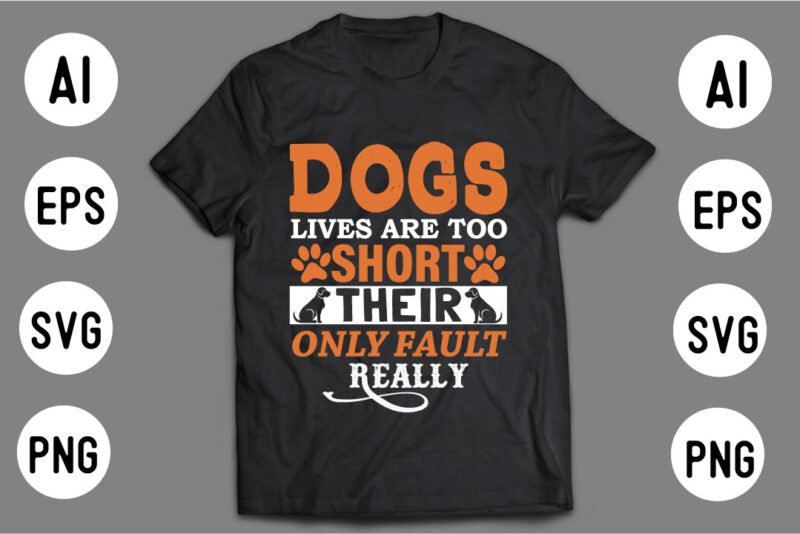 DOG T shirt Design Template