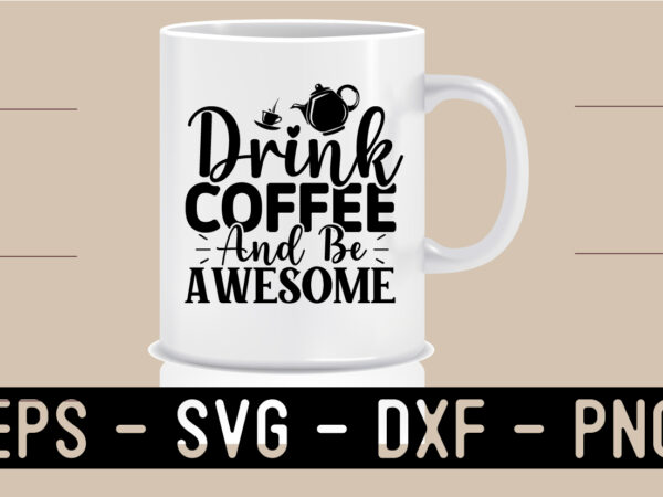 Coffee svg t shirt design template