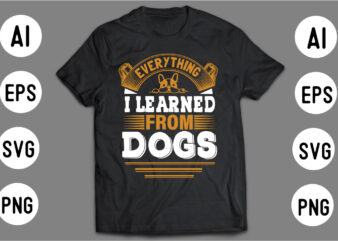 DOG T shirt Design Template