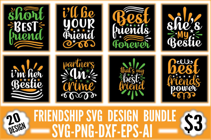 Friendship SVG Design Bundle