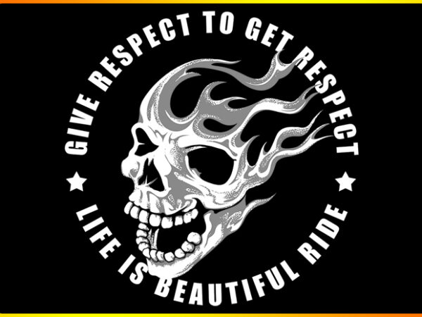 Give respect t shirt design template