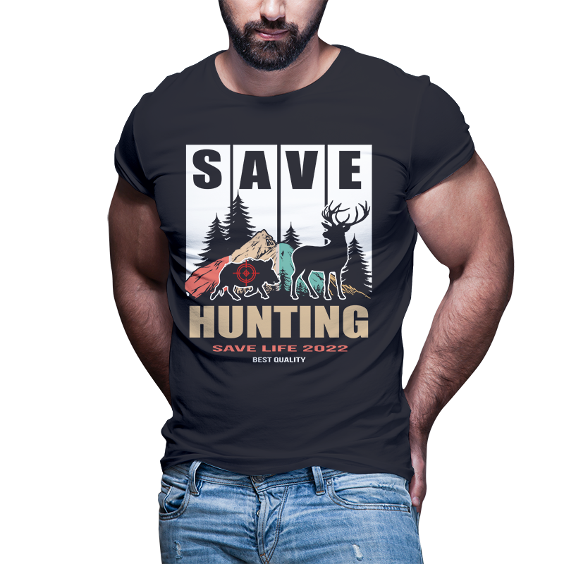 63 HUNTING Tshirt designs bundle editable