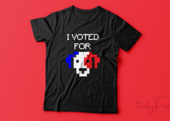 I voted for Dog | American Dog t shirt design for sale