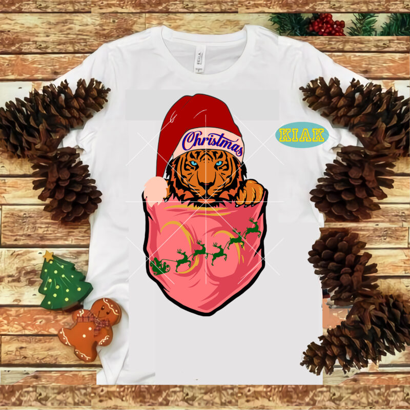 Pocket Tiger Christmas t shirt designs, Funny Tiger Christmas Svg, Merry Christmas tshirt designs template vector, Pocket Svg, Merry Christmas Svg, Tiger, Tiger vector, Tiger Christmas Svg, Pocket Tiger Svg,