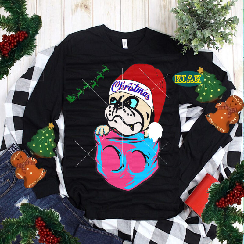 Funny Dog Christmas tshirt designs template vector, Pocket Dog Christmas t shirt designs, Dog Christmas Svg, Merry Christmas tshirt designs template vector, Pocket Svg, Merry Christmas Svg, Dog Svg, Dog