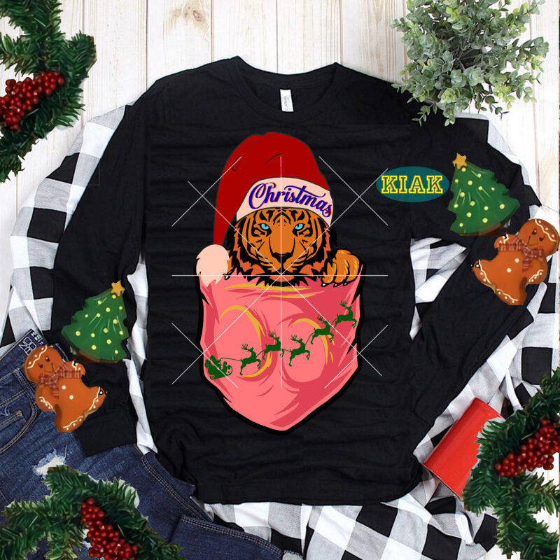 Pocket Tiger Christmas t shirt designs, Funny Tiger Christmas Svg, Merry Christmas tshirt designs template vector, Pocket Svg, Merry Christmas Svg, Tiger, Tiger vector, Tiger Christmas Svg, Pocket Tiger Svg,