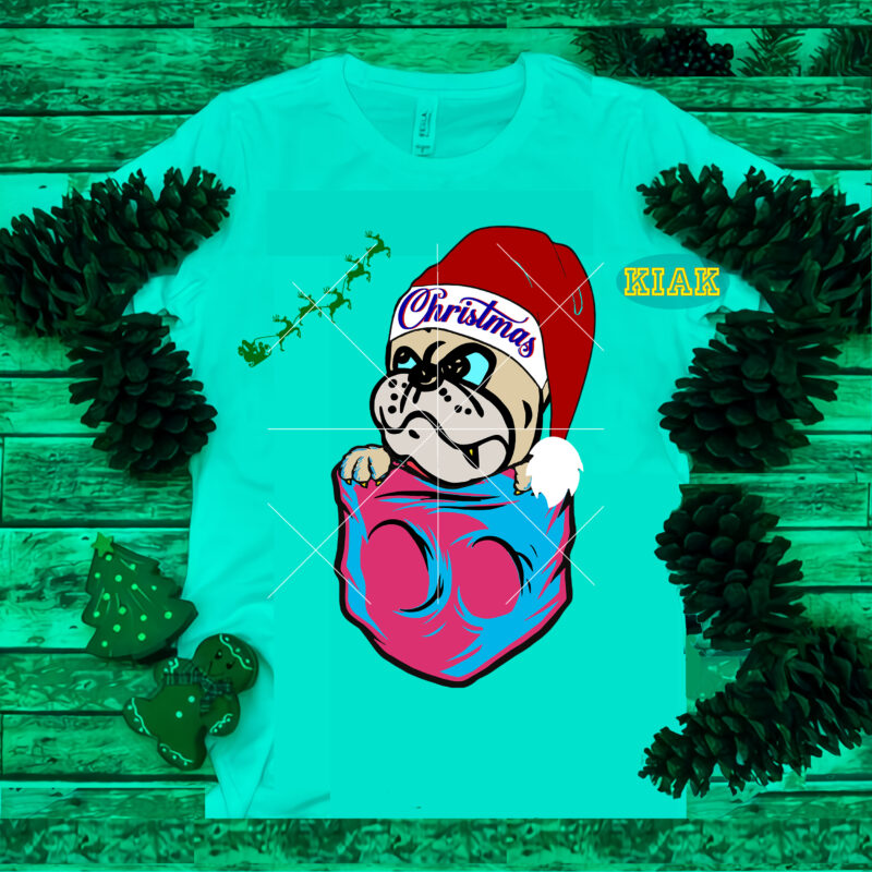 Funny Dog Christmas tshirt designs template vector, Pocket Dog Christmas t shirt designs, Dog Christmas Svg, Merry Christmas tshirt designs template vector, Pocket Svg, Merry Christmas Svg, Dog Svg, Dog
