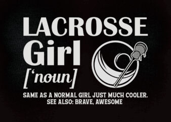 Lacrosse girl SVG ,Lacrosse svg, girls lacrosse svg, women sports svg, lacrosse dxf, editable vector t-shirt design