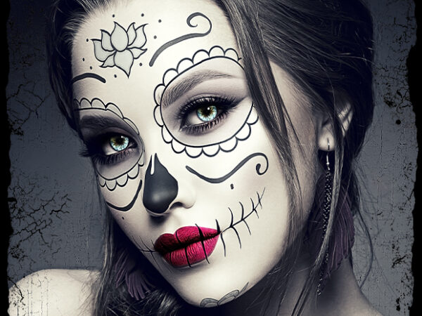 La catrina v1 t shirt vector graphic