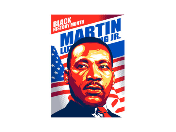 Martin luther king black history t shirt designs for sale
