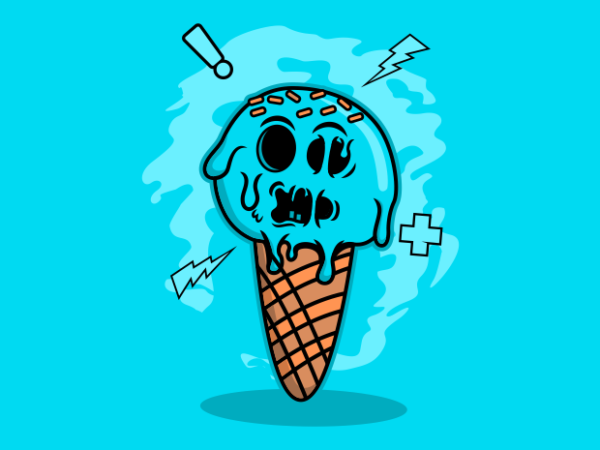 Three Balls Ice Cream Icon PNG & SVG Design For T-Shirts