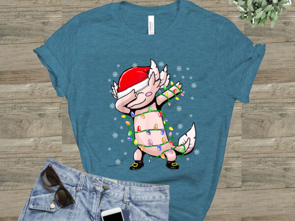 Axolotl dabbing as christmas png, axolotl dabbing png, axolotl christmas png, christmas png t shirt vector