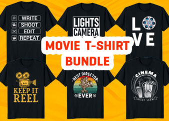 Movie-Cinema T-Shirt Bundle